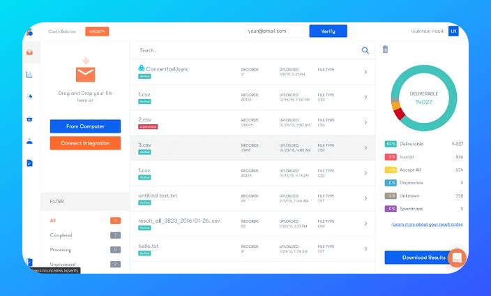  email verification tool bounceless