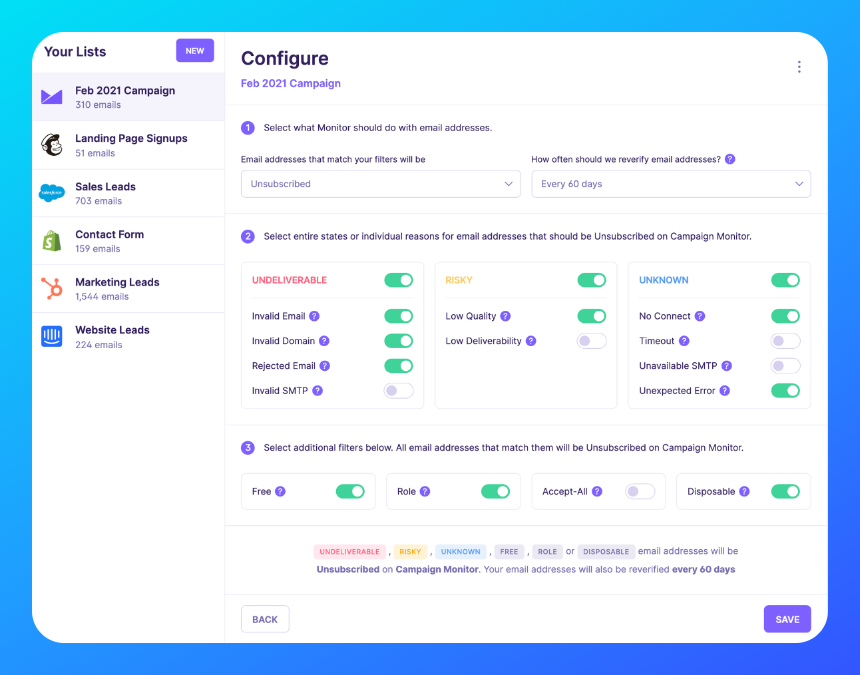 Email validation tools: Emailable