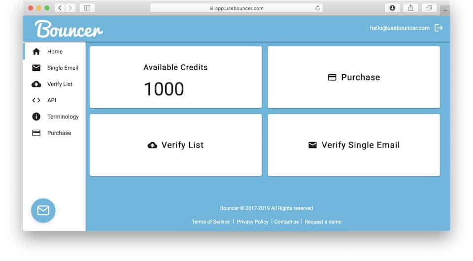 Bouncer - email verification tool